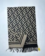Fendi Wool Scarf Silk Jacquard Winter Fashion For Women in 2 Colors - Image 6