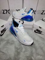 Nike Air Max 270 White Royal Trainers For Men's - Image 2
