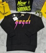 Gucci Blade Logo Print Crew Neck Jumper