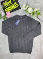 Polo Ralph Lauren Men's Cable Knit Cashmere Wool Crew Neck Jumpers in Different Colors For Men's - Image 4