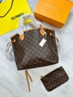 Louis Vuitton LV Women's Damier Neverfull MM Canvas Tote Bag - Image 4