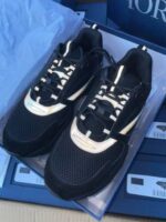 Christian Dior Trainer b22 Sneakers Black and White Reflective Runners Blue Silver Diors Rep Trainers - Image 2