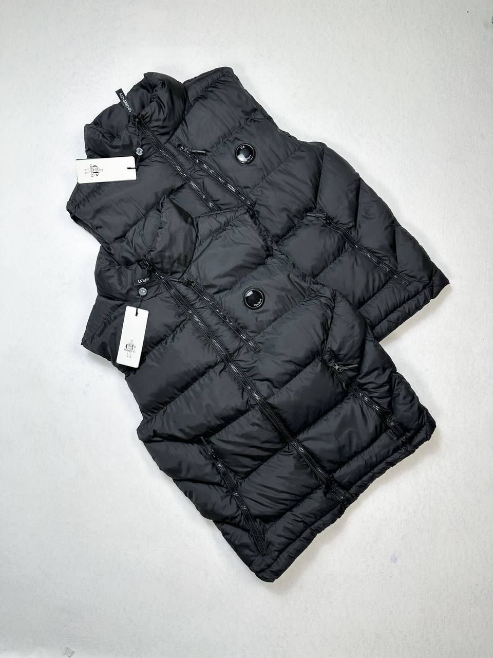 4613654355.jpg C.P. Company DD Shell Padded Vest Body Warmer For Men's in Black Color - Image 1