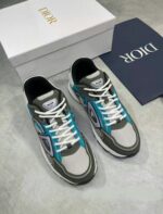 Christian Dior CD B30 Sneaker Comfort Trainer Joggers In Black Grey And White Color - Image 3