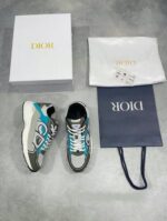 Christian Dior CD B30 Sneaker Comfort Trainer Joggers In Black Grey And White Color - Image 2