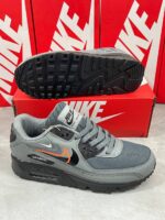 Nike Air Max 90 Next Nature Smoke Grey Bright Mandarin Medium Ash Black Trainers For Men's