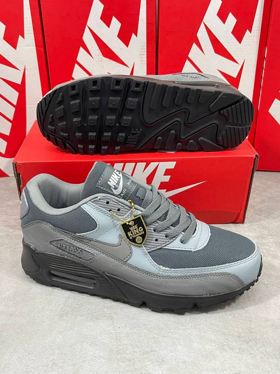 4622463553.jpg Nike Air Max 90 Grey Stealth Graphite Men's Trainers - Image 1