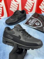 NIKE AIR MAX 90 TRIPLE BLACK Men's Trainers - Image 2
