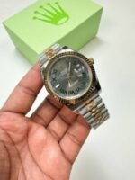 Rolex Datejust 41 Wimbledon Two Tone Yellow Gold Men's Watch - Image 2