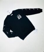 Off-White Crew Neck Jumpers For Men's in Black Color - Image 2