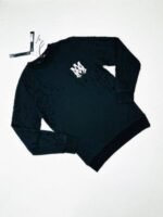 Amiri Logo Print Classic Crew Neck Jumper For Men's in Black Color - Image 4