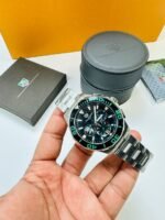 Tag Heuer Pre-Owned Aquaracer Chronograph Green Dial Men's Watch