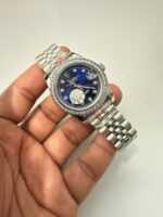 Rolex Datejust Watch Blue Dial For Women's