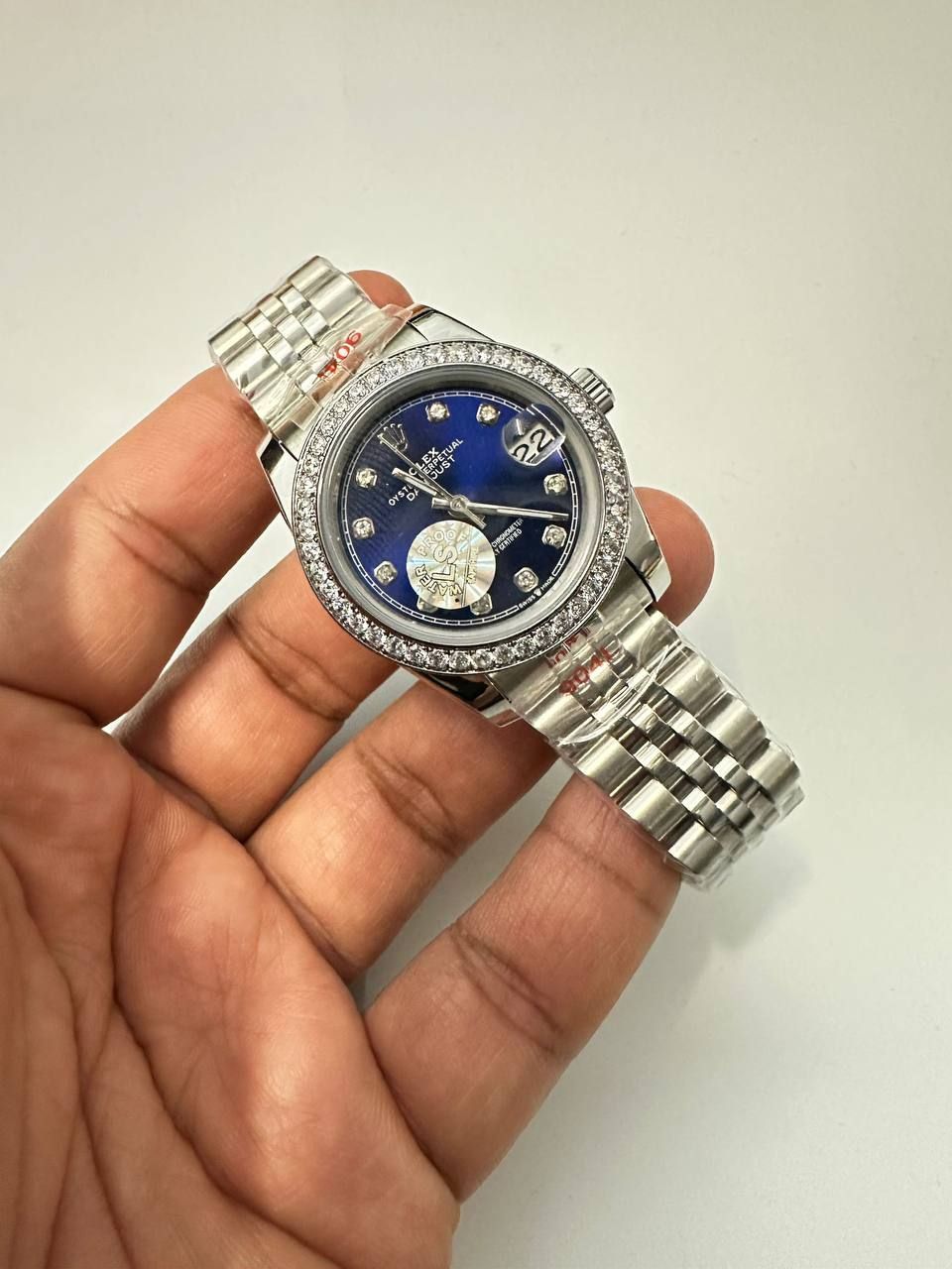 4665096217.jpg Rolex Datejust Watch Blue Dial For Women's - Image 1
