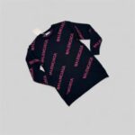 Balenciaga Monogram Patterned Black & Pink Jumpers For Men's - Image 2