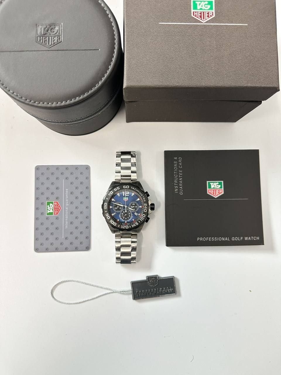 4670712911.jpg TAG Heuer Formula 1 Quartz Chronograph Blue Dial Steel For Men's - Image 1