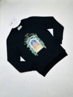 Casablanca Paris Crew Neck Jumpers in Black Color For Men's