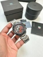 TAG Heuer Monza Limited Edition Silver Steel Chronograph Men’s Watch - Image 2