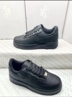 Nike Air Force 1 '07 Black Trainers For Women's - Image 2