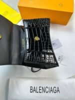 Balenciaga Hourglass XS Handbag Crocodile Embossed Bag - Image 5