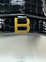 Balenciaga Hourglass XS Handbag Crocodile Embossed Bag - Image 6