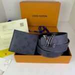 Louis Vuitton Men's Leather Wallet Belts Sets - Image 2