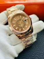 Rolex Sky-Dweller Stainless Steel Watch For Men's in Rose Gold - Image 2