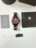 TAG Heuer Formula 1 Chronograph Watch for Men's in Black with Red Dial - Image 2