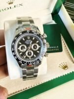 Rolex New Cosmograph Daytona Steel & Ceramic Watch Black Dial AAA Quality For Men's - Image 2