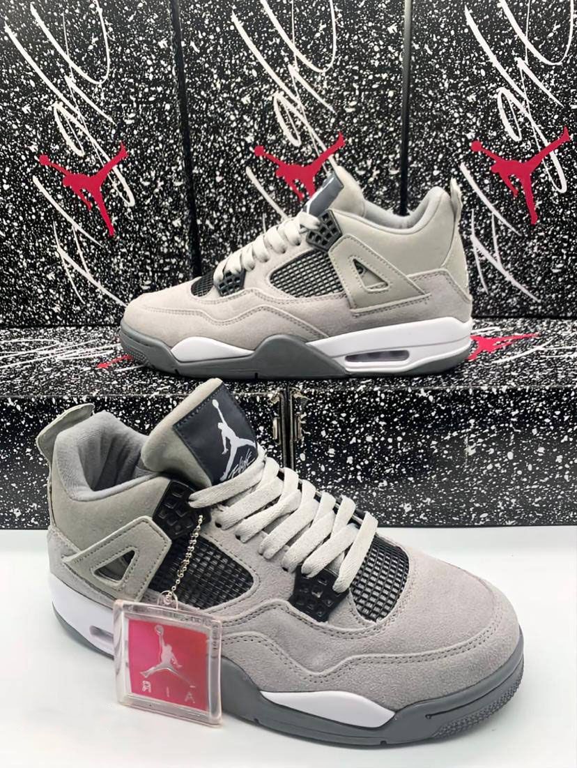 4751452450.jpg Nike Air Jordan 4 Retro Cool Grey Trainers For Men's Trainers - Image 1