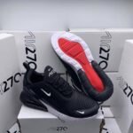 Nike Air Max 270 Black White Solar Red Anthracite Trainers For Women's