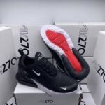 Nike Air Max 270 Black White Solar Red Anthracite Trainers For Women's - Image 2