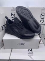 Nike Air Max 270 Triple Black Trainers For Women's - Image 2