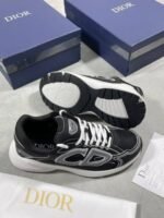 DIOR B30 Black Mesh and Technical Fabric Trainers For Men's - Image 3