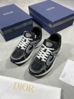 DIOR B30 Black Mesh and Technical Fabric Trainers For Men's - Image 2