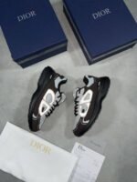 DIOR B30 Black & Grey Trainers For Men's - Image 3