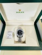 Rolex Datejust Stainless Steel / Black Diamond Dial Women's Watch - Image 2