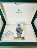 Rolex Datejust Wimbledon Diamond Bezel Grey Dial Women's Watch - Image 2