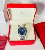 Omega Speedmaster Planet Black and Silver Men's Watch - Image 2