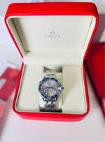 Omega Seamaster Diver 300M Professional Co-Axial Master Blue Ceramic Bezel Grey Dial Men's Watch - Image 2