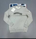 Moncler Logo Printed Faded Effect Jumpers For Men's in 2 Colors - Image 3
