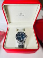 Omega Seamaster Diver Steel Ceramic Black Dial Men's Watch