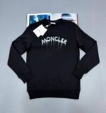 Moncler Logo Printed Faded Effect Jumpers For Men's in 2 Colors - Image 4