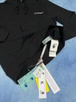 Off-White Helvetica Logo Printed Men's Hoodies in 2 Colors - Image 4