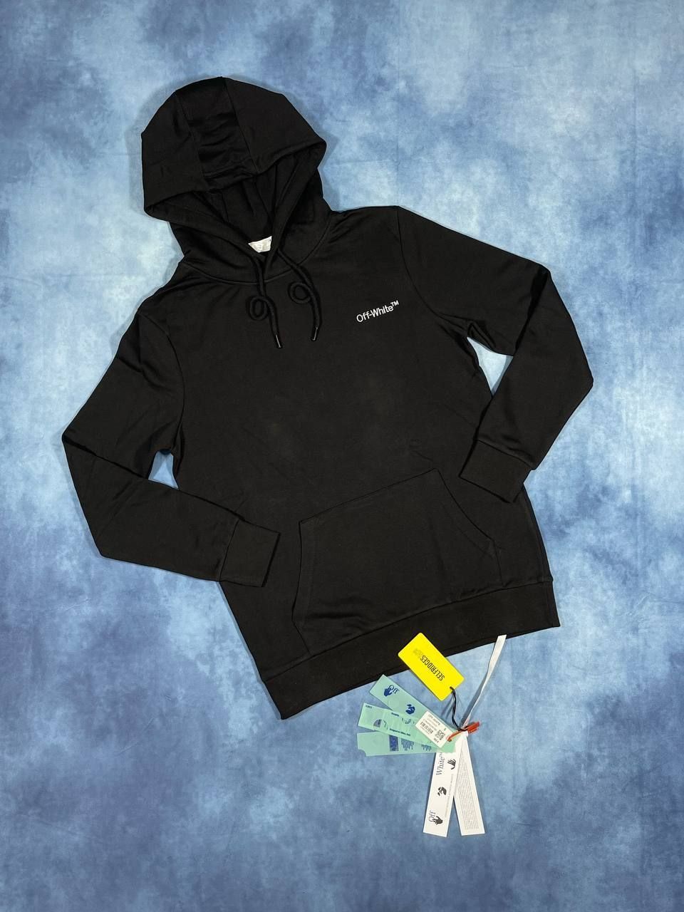 4785658891.jpg Off-White Helvetica Logo Printed Men's Hoodies in 2 Colors - Image 1