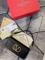 Valentino VLogo Signature Foldover Top Shoulder Bag For Women's - Image 2