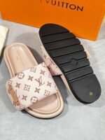 Louis Vuitton Women's Pool Pillow Flat LV Logo Sliders - Image 5