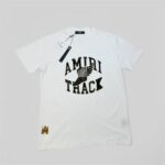 Amiri Track Logo T-Shirt For Men's in 2 Colors - Image 4