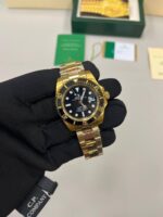Rolex Submariner Date Automatic Yellow Gold Black Dial Men's Watch