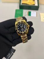Rolex Submariner Date Automatic Yellow Gold Black Dial Men's Watch - Image 2